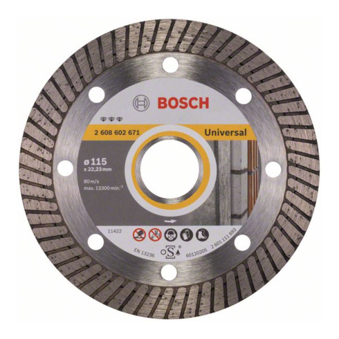 Bosch diamantdoorslijpschijf Best for Universal Turbo 115 x 22,23 x 2,2 x 12 mm