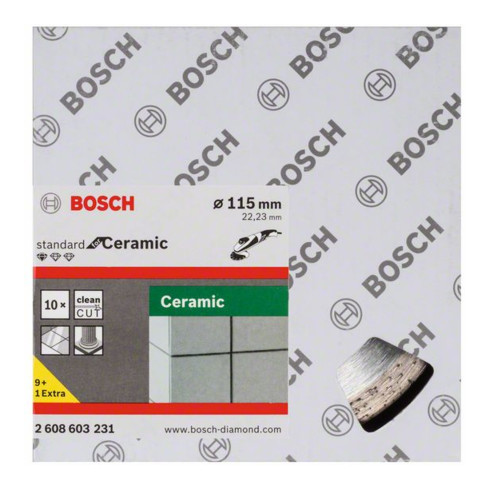 Bosch diamantdoorslijpschijf Standard for Ceramic 115 x 22,23 x 1,6 x 7 mm