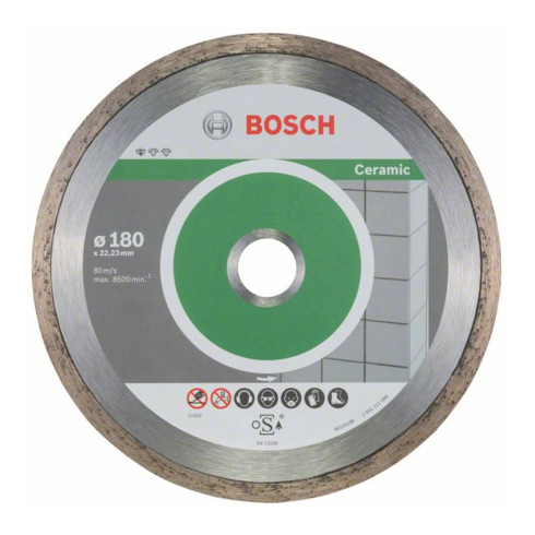 Bosch diamantdoorslijpschijf Standard for Ceramic 180 x 22,23 x 1,6 x 7 mm