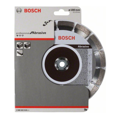 Bosch diamantdoorslijpschijf standaard voor schuurpapier 180 x 22,23 x 2 x 10 mm