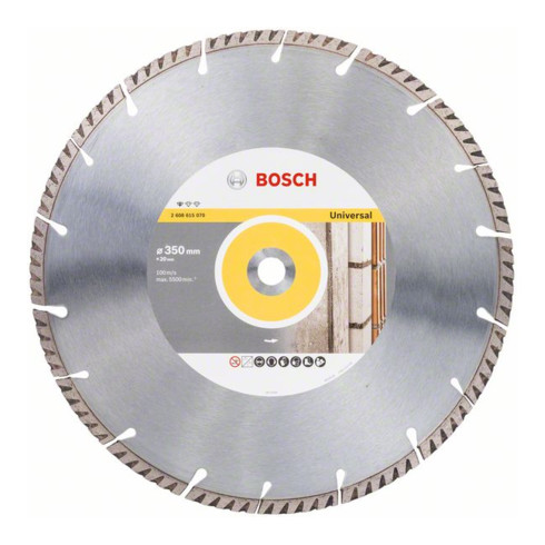 Bosch diamantdoorslijpschijf Standard for Universal 350 x 20 x 3,3 x 10 mm