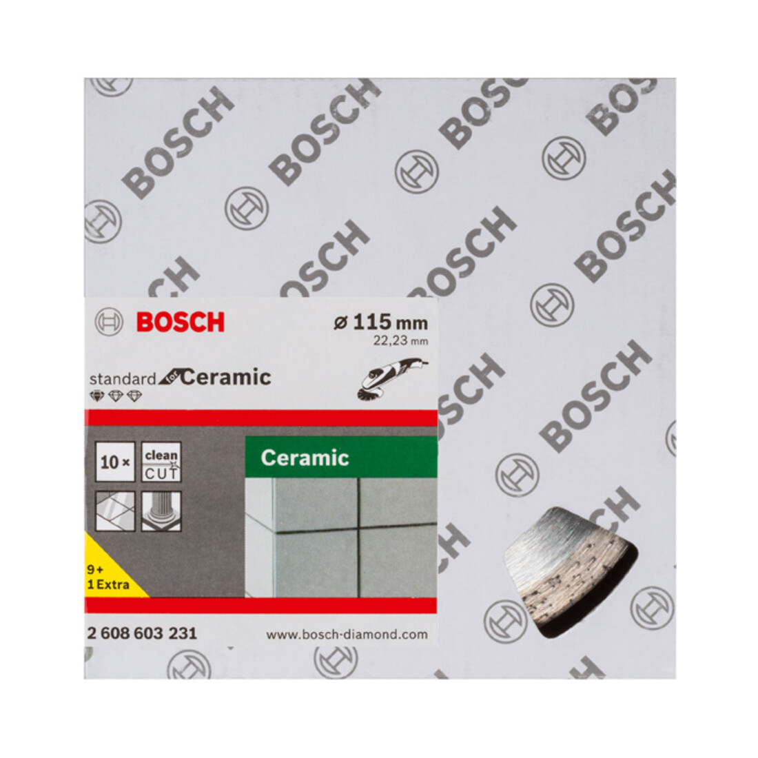 Bosch diamantdoorslijpschijf Standard for Ceramic 115 x 22,23 x 1,6 x 7 mm
