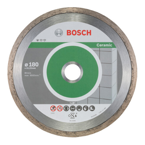Bosch diamantdoorslijpschijf Standard for Ceramic 180 x 22,23 x 1,6 x 7 mm