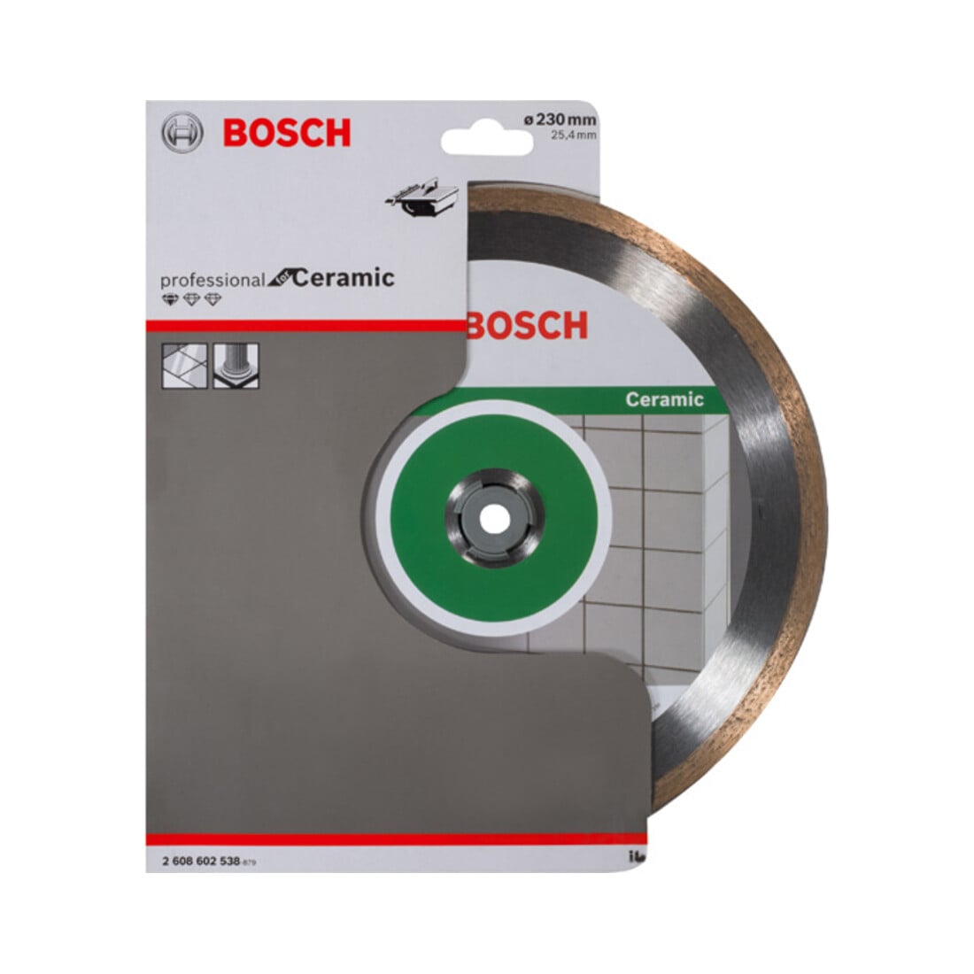 Bosch diamantdoorslijpschijf Standard for Ceramic 230 x 25,40 x 1,6 x 7 mm