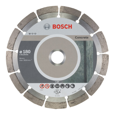 Bosch diamantdoorslijpschijf Standard for Concrete 180 x 22,23 x 2 x 10 mm