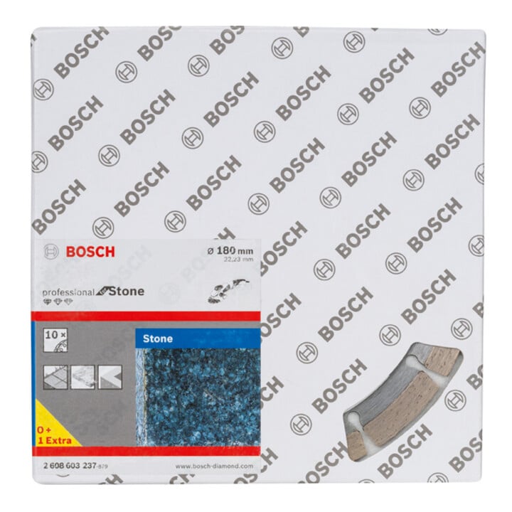 Bosch Diamantsnijschijf Standard voor steen, 180 x 22,23 x 2 x 10 mm