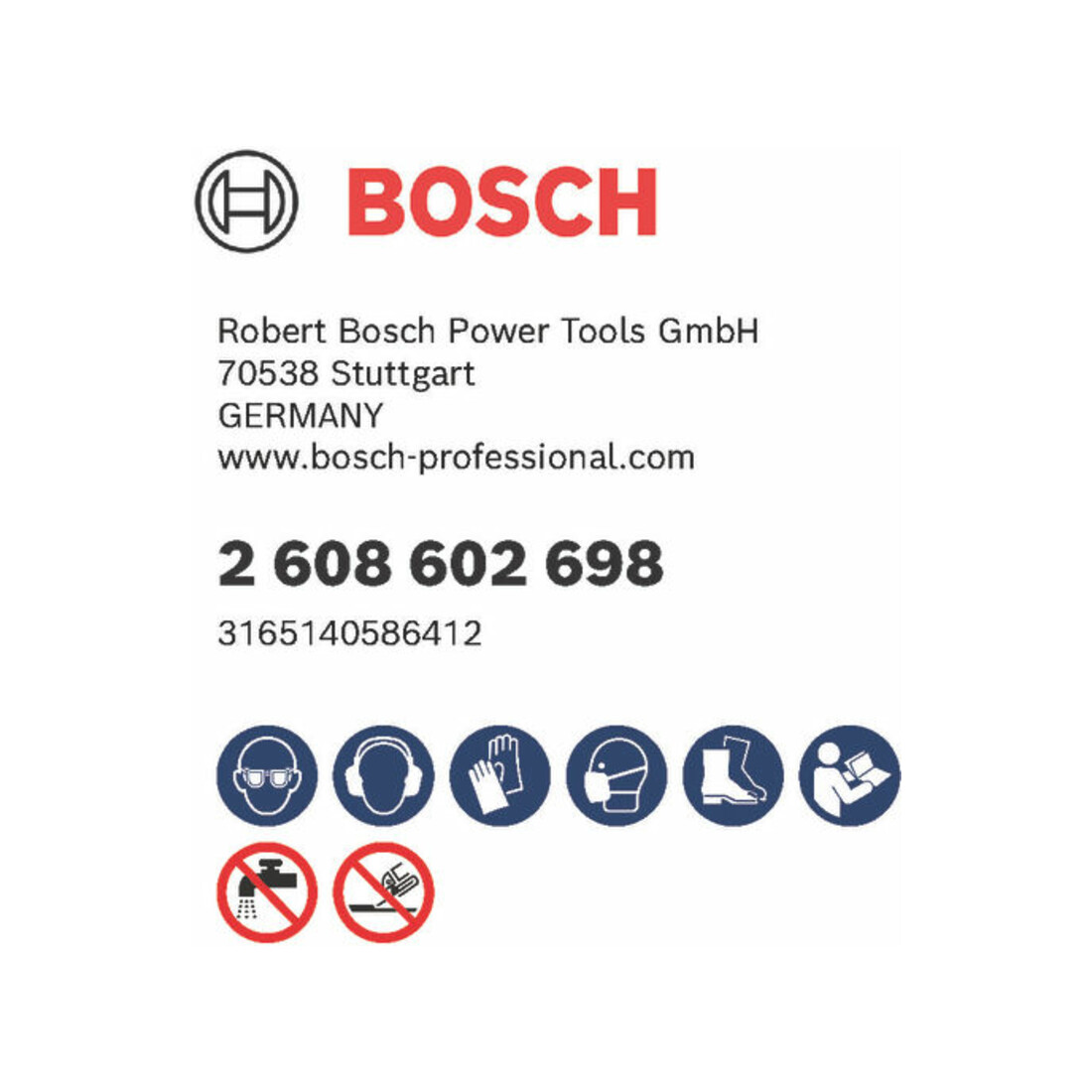 Bosch diamantdoorslijpschijf Standard for Stone 300 x 22,23 x 3,1 x 10 mm