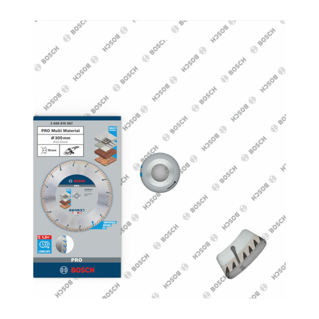 Bosch diamantdoorslijpschijf Standard for Universal 300 x 22,23 x 3,3 x 10 mm