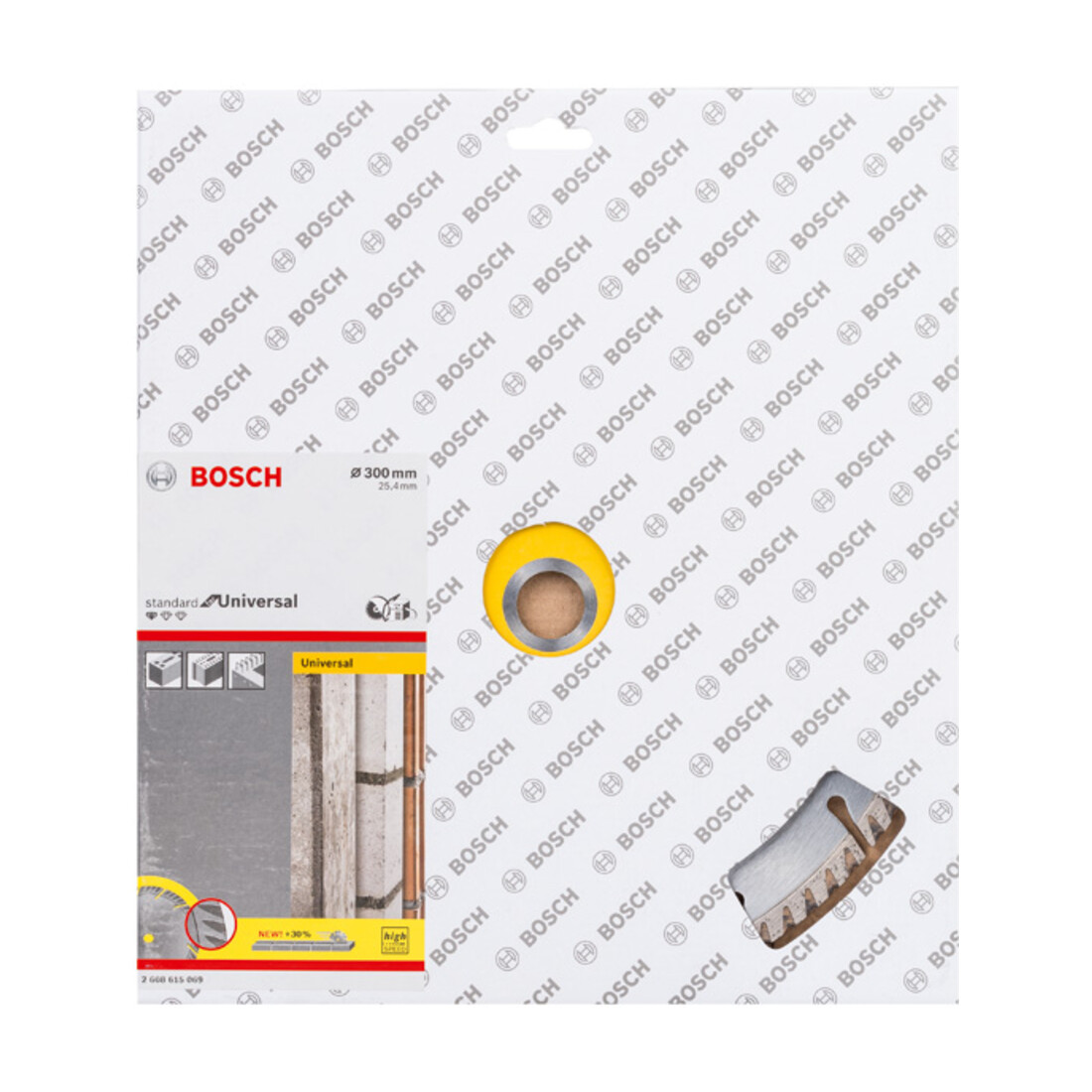 Bosch diamantdoorslijpschijf Standard for Universal 300 x 25,4 x 3,3 x 10 mm