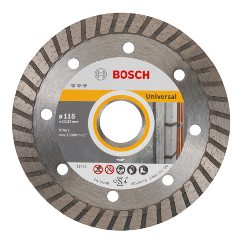 Bosch diamantdoorslijpschijf Standard for Universal Turbo 115x22,23x2x10 mm