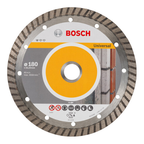 Bosch diamantdoorslijpschijf Standard for Universal Turbo 180x22,23x2,5x10 mm