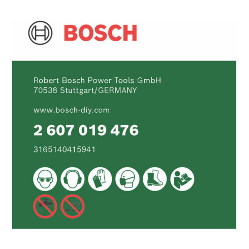 Bosch diamantdoorslijpschijf voor bouwmateriaal, diameter: 180 mm