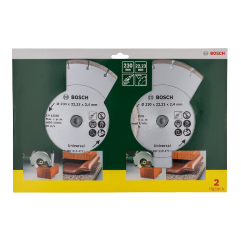 Bosch diamantdoorslijpschijf voor bouwmaterialen