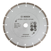 Bosch diamantdoorslijpschijf voor bouwmateriaal, diameter: 230 mm