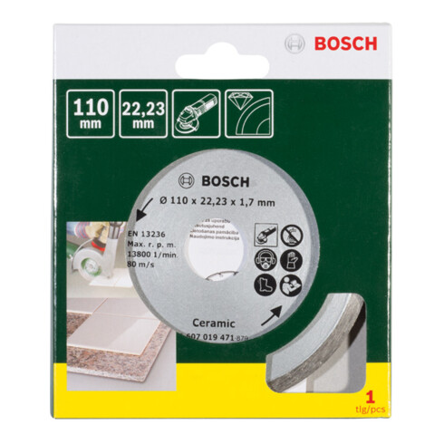 Bosch diamantdoorslijpschijf voor tegels