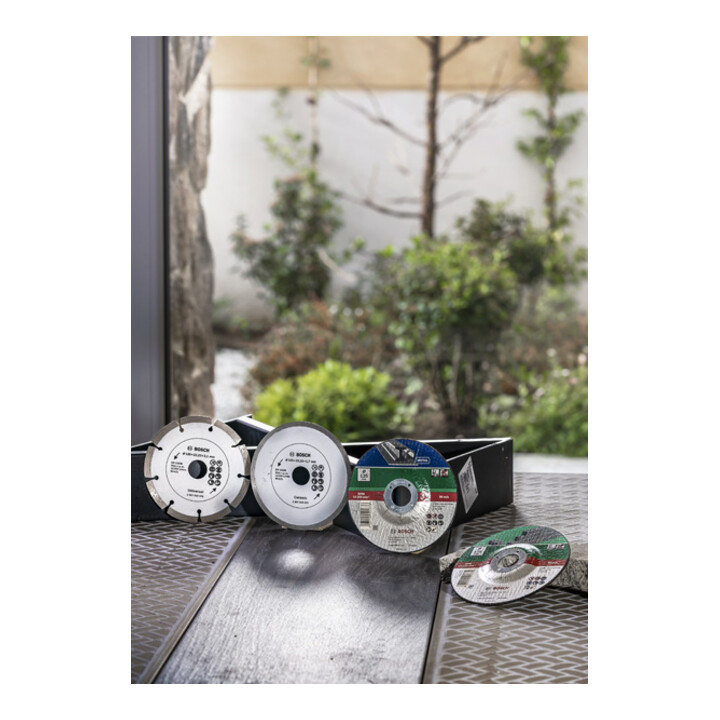 Bosch diamantdoorslijpschijf voor tegels en bouwmaterialen, diameter: 125 mm