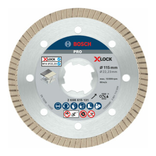 Bosch diamantdoorslijpschijf X-LOCK Best for Ceramic Extra Clean Turbo