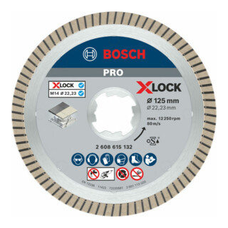 Bosch diamantdoorslijpschijf X-LOCK Best for Ceramic Extra Clean Turbo