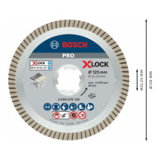 Bosch diamantdoorslijpschijf X-LOCK Best for Ceramic Extra Clean Turbo 125 x 1,4 x 7 mm-5