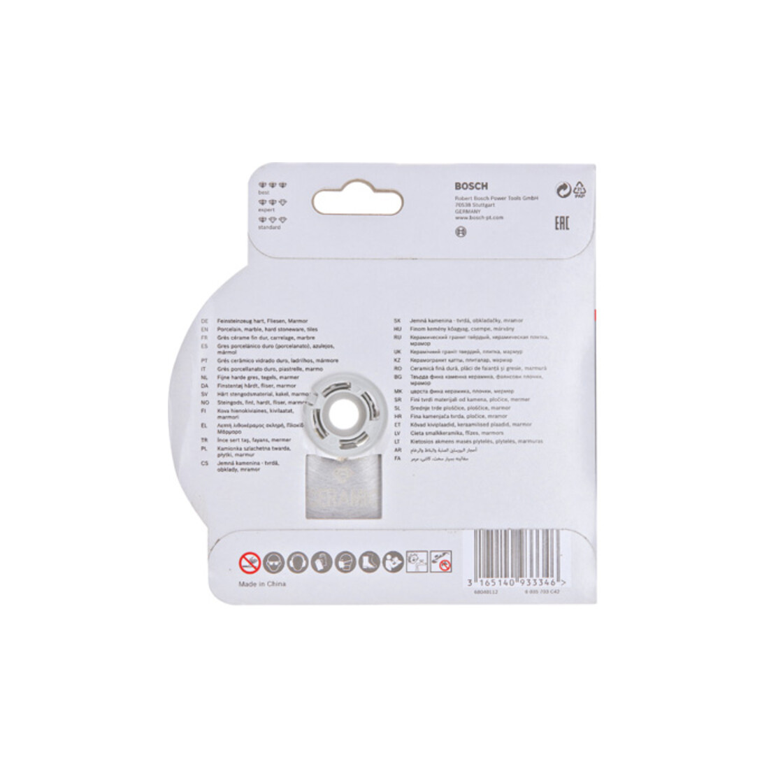 Bosch X-LOCK diamantdoorslijpschijf Standaard voor keramiek