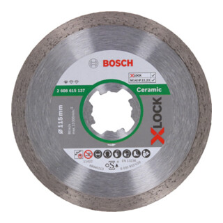 Bosch X-LOCK diamantdoorslijpschijf Standaard voor keramiek