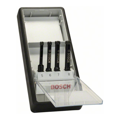 Bosch Diamantnassbohrer-Set Robust Line 4-teilig 5, 6 7, 8 mm