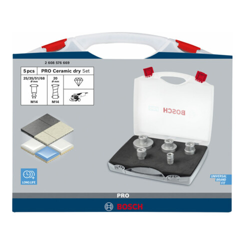 Bosch Diamantrockenbohrer-Set Diamont Dry Speed 5-teilig 20 - 68 mm
