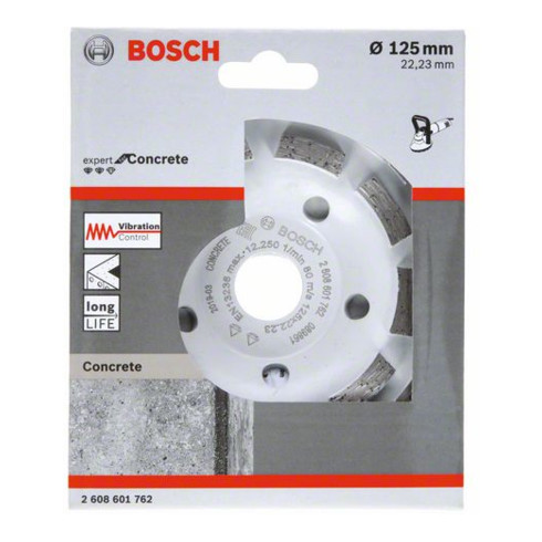 Bosch diamantschijf Expert for Concrete lange levensduur 125 x 22,23 x 5 mm