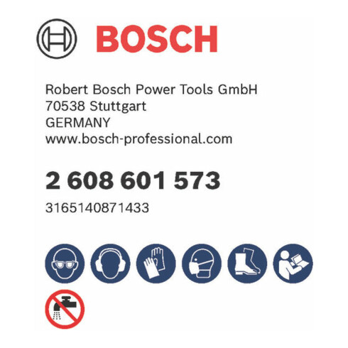 Bosch diamantschijf Standard for Concretesteen, middelhard 22,23 mm