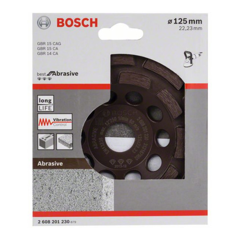 Bosch Diamanttopfscheibe Best for Abrasive 125 x 22,23 x 4,5 mm