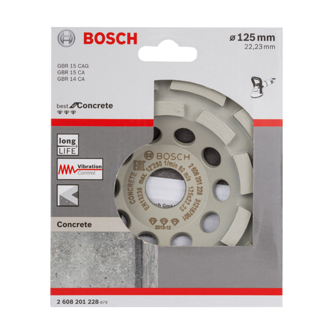 Bosch Diamanttopfscheibe Best for Concrete 125 x 22,23 x 4,5 mm