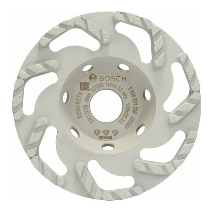 Bosch Diamanttopfscheibe Best for Concrete 125 x 22,23 x 4,5 mm L-förmig