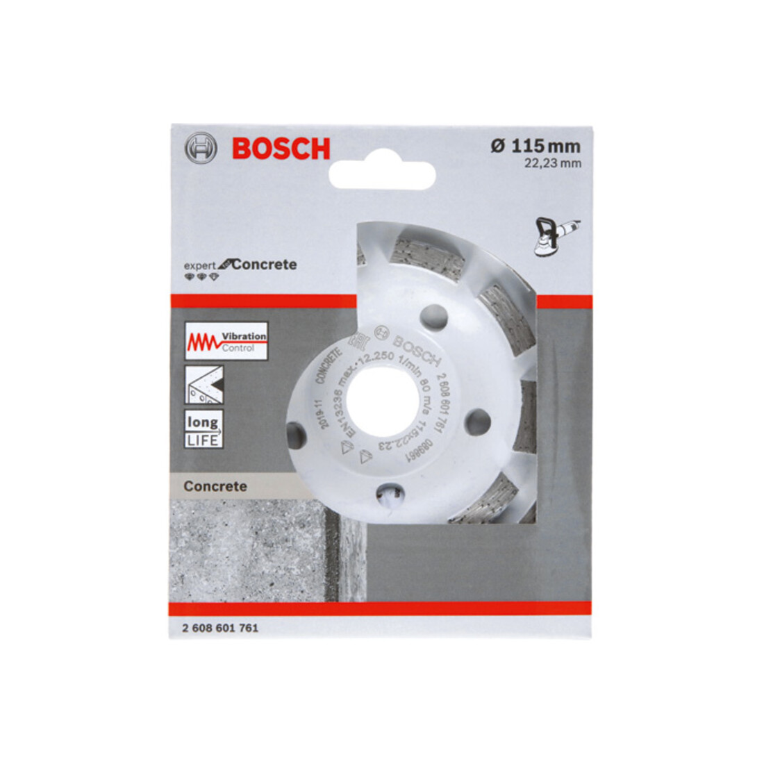 Bosch Diamanttopfscheibe, Expert for Concrete, Durchmesser 115 mm