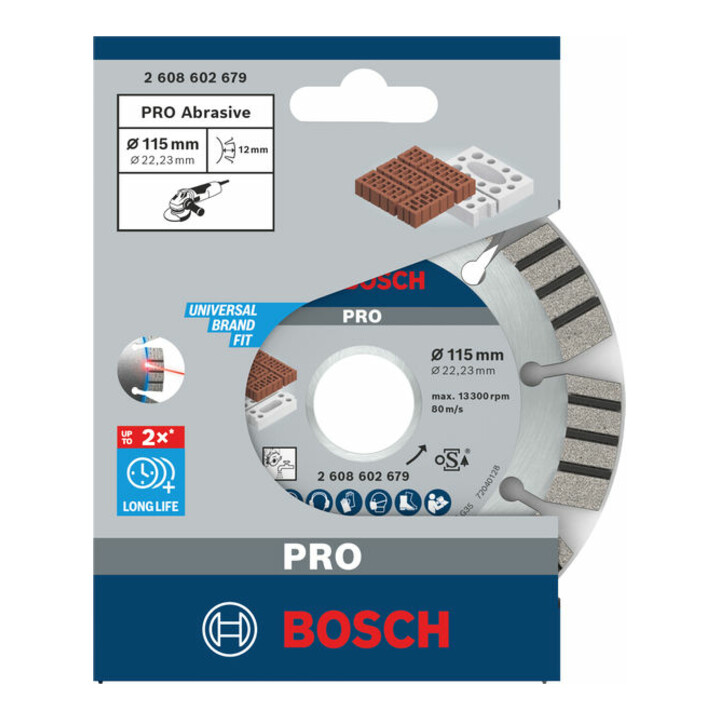 Bosch Diamanttrennscheibe Best for Abrasive 115 x 22,23 x 2,2 x 12 mm