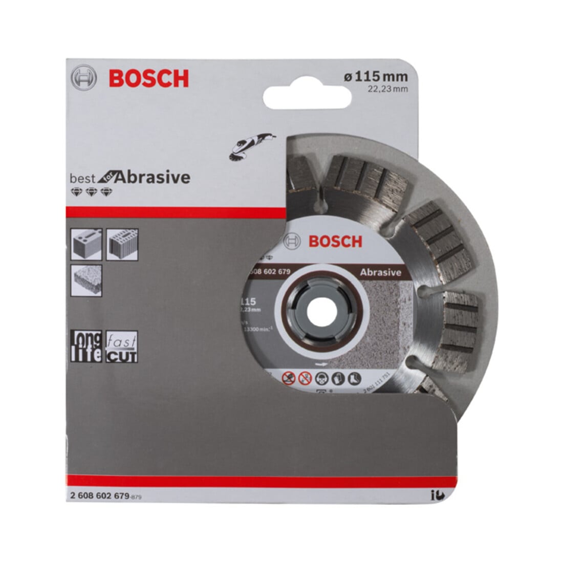 Bosch Diamanttrennscheibe Best for Abrasive 115 x 22,23 x 2,2 x 12 mm