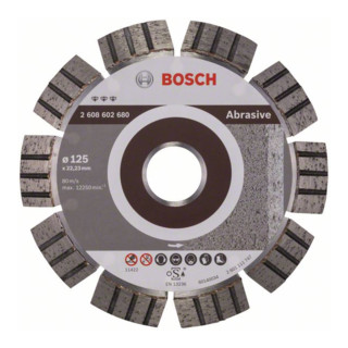 Bosch Diamanttrennscheibe Best for Abrasive 125 x 22,23 x 2,2 x 12 mm