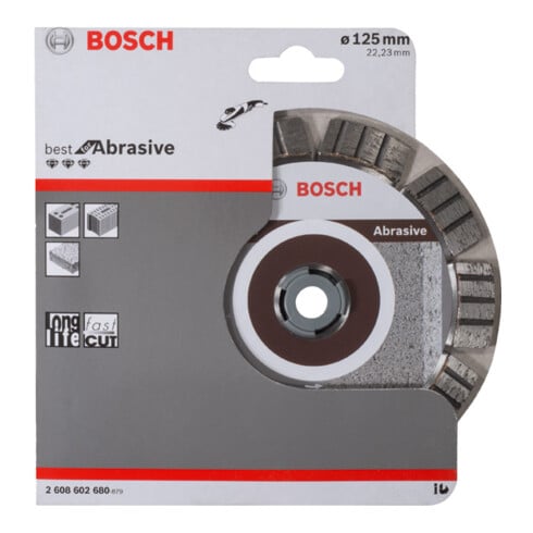 Bosch Diamanttrennscheibe Best for Abrasive 125 x 22,23 x 2,2 x 12 mm