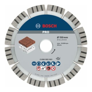 Bosch Diamanttrennscheibe Best for Abrasive 150 x 22,23 x 2,4 x 12 mm