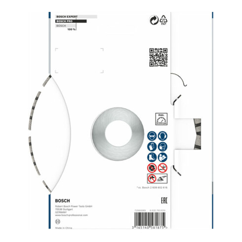 Bosch Diamanttrennscheibe Best for Abrasive 150 x 22,23 x 2,4 x 12 mm