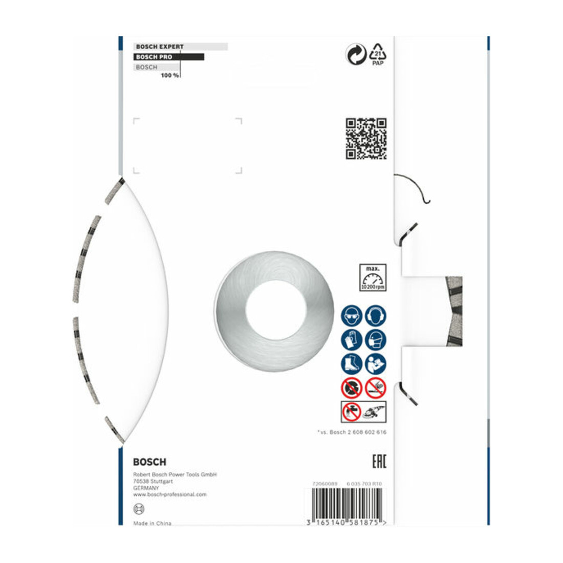 Bosch Diamanttrennscheibe Best for Abrasive 150 x 22,23 x 2,4 x 12 mm