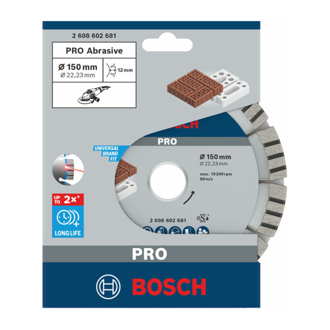 Bosch Diamanttrennscheibe Best for Abrasive 150 x 22,23 x 2,4 x 12 mm