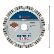 Bosch Diamanttrennscheibe Best for Abrasive 150 x 22,23 x 2,4 x 12 mm-5