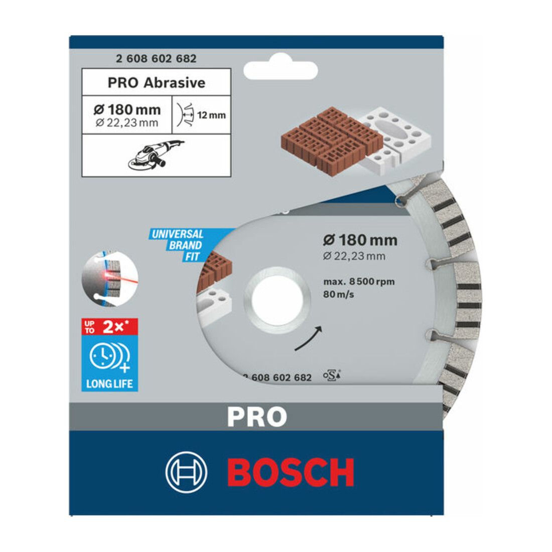 Bosch Diamanttrennscheibe Best for Abrasive 180 x 22,23 x 2,4 x 12 mm