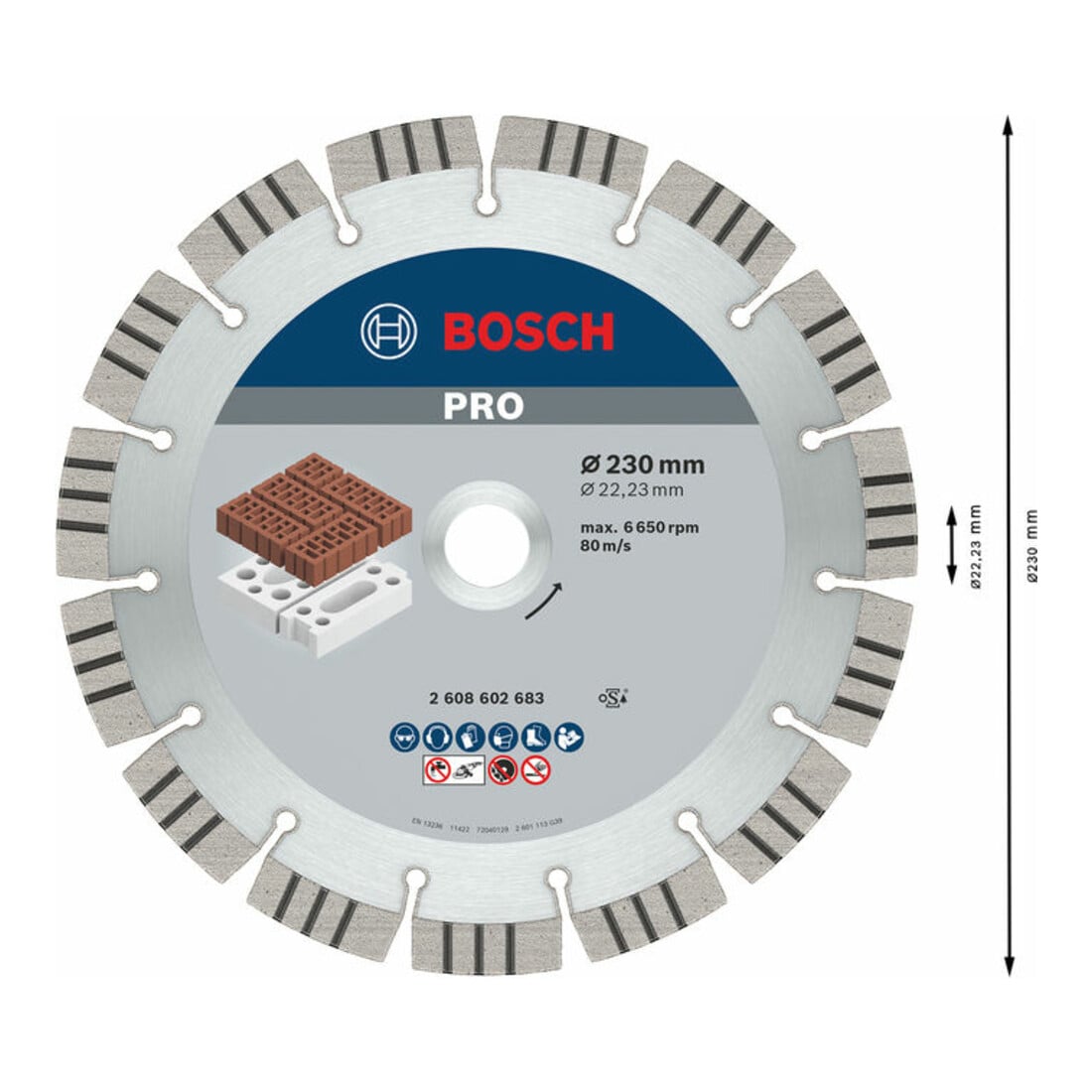 Bosch Diamanttrennscheibe Best for Abrasive 230 x 22,23 x 2,4 x 15 mm