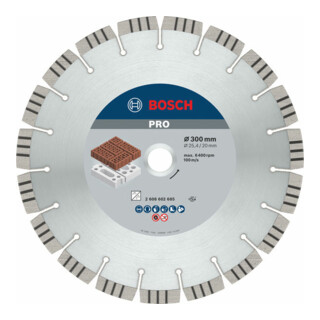 Bosch Diamanttrennscheibe Best for Abrasive 300 x 20,00/25,40 x 2,8 x 15 mm