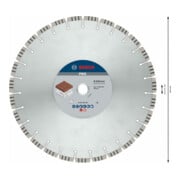 Bosch Diamanttrennscheibe Best for Abrasive 400 x 20,00/25,40 x 3,2 x 12 mm-5