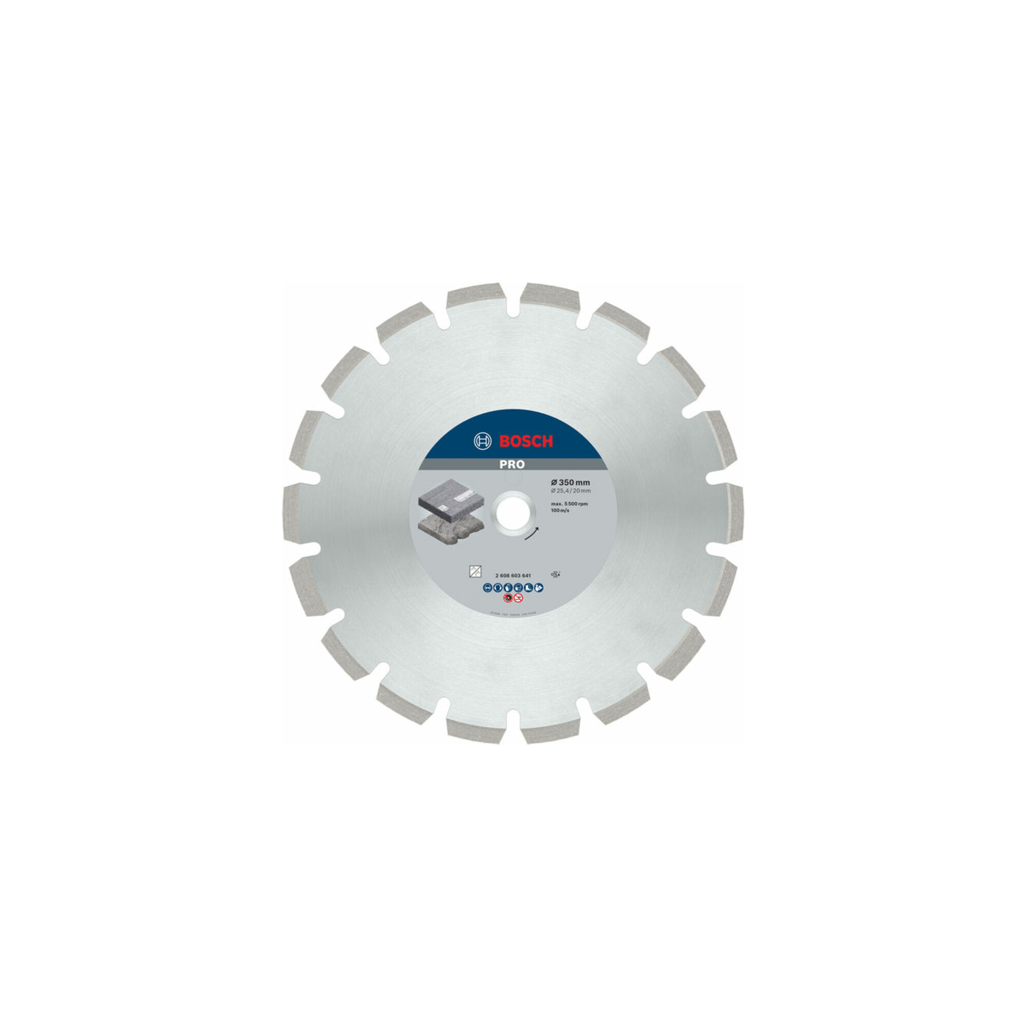 BOSCH Diamanttrennscheibe Best for Asphalt 350 x 20,00 + 25,40 x 3,2 x 12 mm