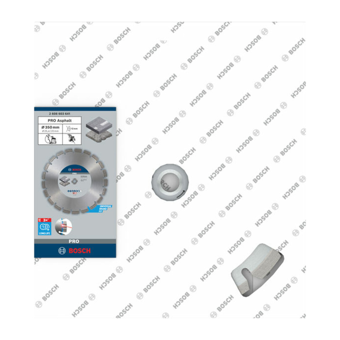 Bosch Diamanttrennscheibe Best for Asphalt 350 x 20,00 + 25,40 x 3,2 x 12 mm