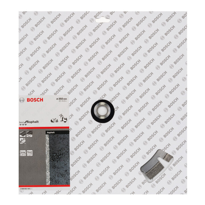 Bosch Diamanttrennscheibe Best for Asphalt 350 x 20,00 + 25,40 x 3,2 x 12 mm