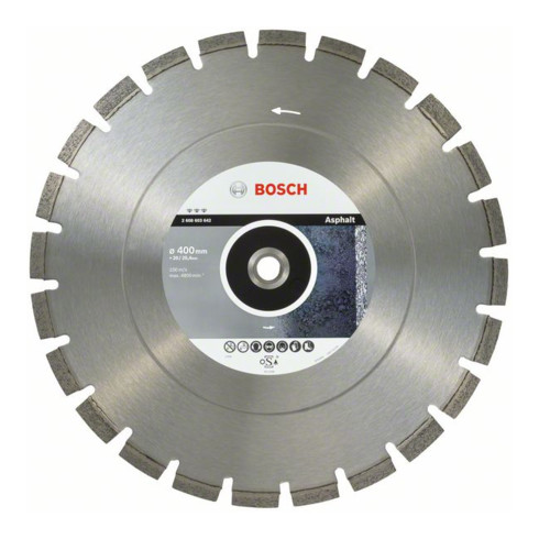 Bosch Diamanttrennscheibe Best for Asphalt 400 x 20,00/25,40 x 3,2 x 12 mm